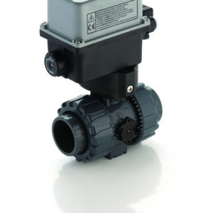 Kúluloki 50mm PVC-U Rafmótor